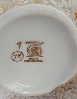 Kávový servis zlacený - 4