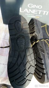 Pánské kožené (NOVÉ) boty Gino Lanetti, - 4