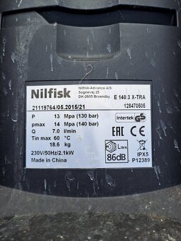 Tlakový čistič NILFISK E140.3 X-TRA - 4