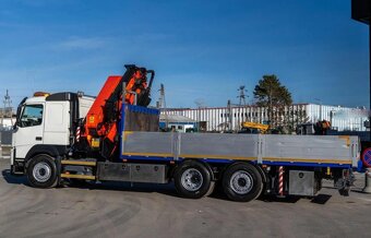 Volvo FM 460 - 6x2 - Valník + HR-PALFINGER PK 42002 + JIB – - 4