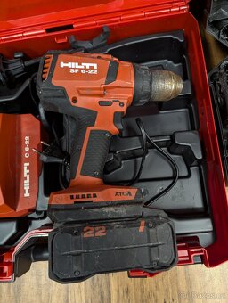 Akumulátorový vrtací šroubovák Hilti SF 6-22 + box - 4