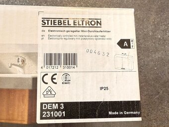 Průtokový ohřívač Stiebel Eltron DEM 3 3,53 kW - 4