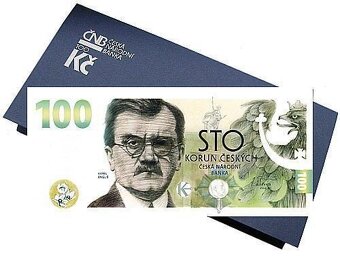 PAMĚTNÍ BANKOVKA 100 KČ KAREL ENGLIŠ 2022 - 4