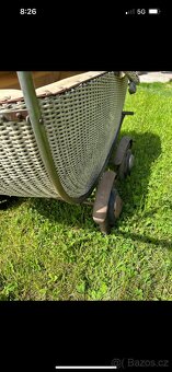 Starožitný kočárek perak - 4