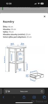 Dva nocni stolky Ikea HEMNES - 4