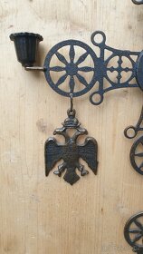 Ozdobný mosazný závěsný svícen - 4