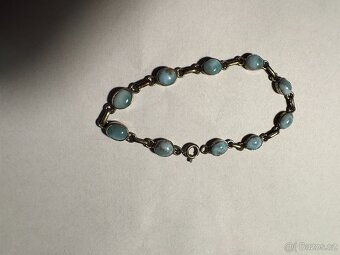 Náramek s kameny Larimar - 4