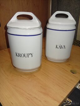 2 STARÉ PORCELANOVÉ DÓZY - 4