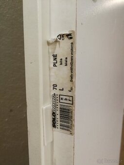 Dveře 70L SoloDoor Polar MDF plné bílé interiérové vnitřní - 4