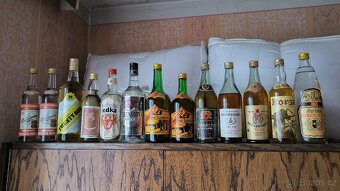 Alkohol - vodka, griotte - starý, archivní, retro alk. - 4