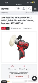 Milwaukee M12 Cordless Polisher Novy na Prodej - 4