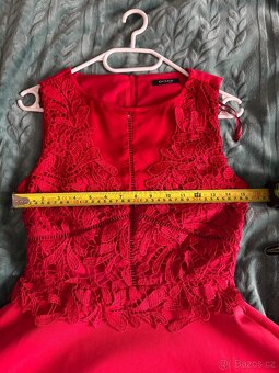 Červené šaty vel.34-36 - 4