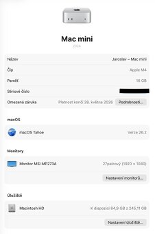 PC set Mac mini Apple M4/Monitor MSI MP273A/Apple Magic Mous - 4