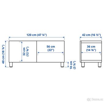 BASTÅ TV stolek - 4