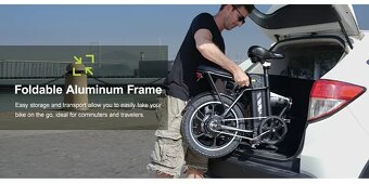 Prodám úplně nové skládací elektrokolo v originální. krabici - 4