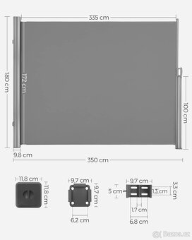 Boční markýza 2 - 180x350cm - 4