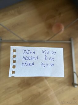 Psací skleněný stůl - 4