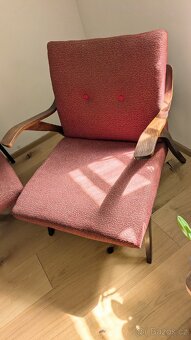 Starožitná párová křesla z ohýbaného dřeva - 4