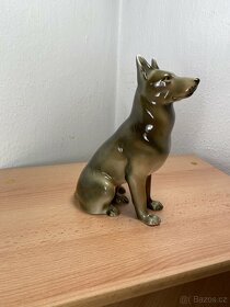 Soška Royal Dux Bohemia československý vlčák - 4