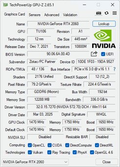 ZOTAC GAMING GeForce RTX 2060 Twin Fan 12GB - 4