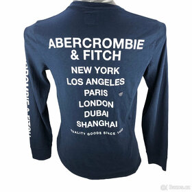 ABERCROMBIE & FITCH tričko pánské L dlouhý rukáv - 4