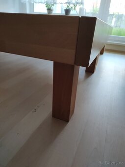 Postel masivní buková 200 x 90 cm + rošt Matraflex - 4
