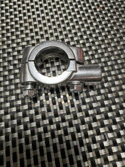 Celokovové chromované zpětná zrcátka motorka/chopper - 4