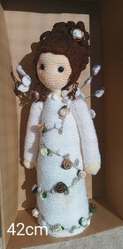 Háčkovaná panenka Andělka - 4