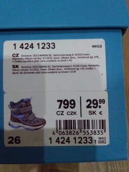 Dětské zimní boty, velikost č. 26 - 4