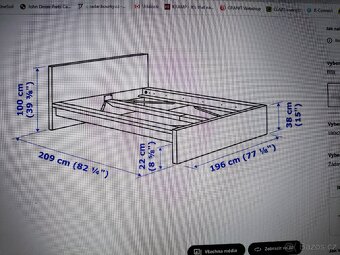 Postel IKEA Malm 180x200cm - 4