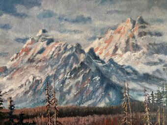 Obraz M.Kohút Vysoké Tatry 1968, olej na plátně 115x90 - 4
