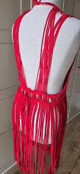 Handmade šaty macrame nové . - 4
