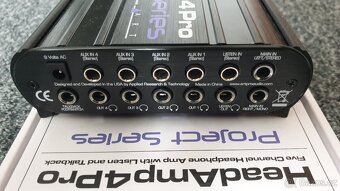 HeadAmp4Pro - sluchátkový zesilovač s talkback - letní úklid - 4