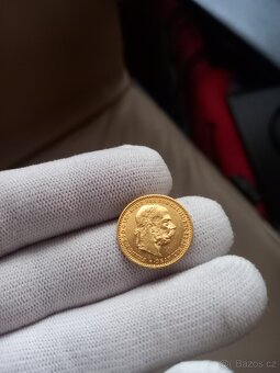 Zlatý Rakouský Čtyřdukát 1915,Rakouská Desetikoruna 1905 - 4