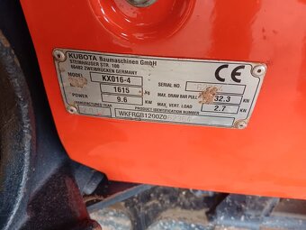 Minibagr Kubota KX016-4 - 4