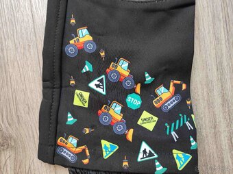 Softshellové zimní obrázkové kalhoty Kugo nové - 4