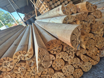 Dřevěná palisáda Kulatá impregnovaná - 4