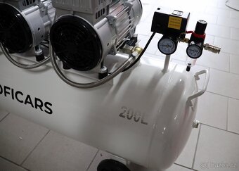 Bezolejový kompresor 200l, 41500w - 4