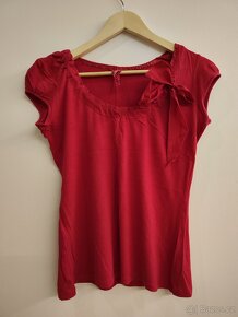 Dámské elegantní tričko s mašlí vel. M (38) - 4