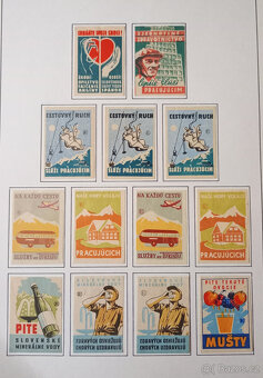 Historické zápalkové nálepky ze Slovenska 1945-58 - 4