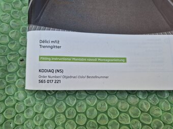 dělicí mříž příčná zavazadlového prostoru Škoda Kodiaq - 4