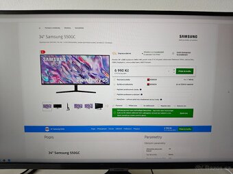 Monitor 34" Samsung S50GC záruka do 2/2027 - 4