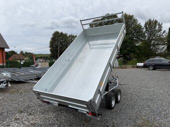Přívěsný vozík 354x185cm,hydraulicky sklopný 3-strany,3500kg - 4