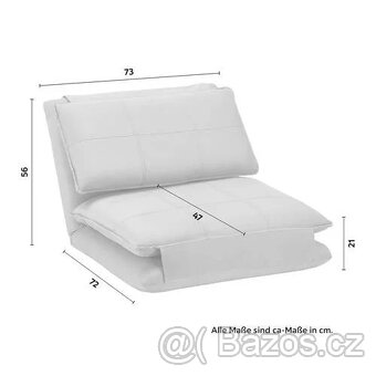 Rozkládací křeslo ENI, šedá - 4