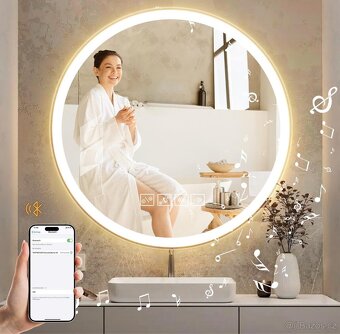 Zrcadlo 60x60 s Bluetooth - 4