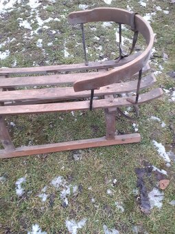 Retro  sáňky  velké - 4