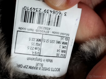 QUECHUA SH 500 36 dívčí nepromokavé sněhule - 4