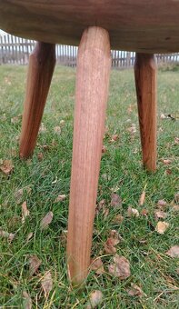 Dřevěná stolička, štokrle, trojnožka, sedátko - 4