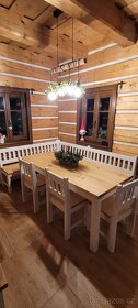 NOVÁ Rohová lavice + stůl + židle - 4