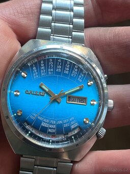 Orient hodinky / vecny kalendar / modry ciselnik - 4
